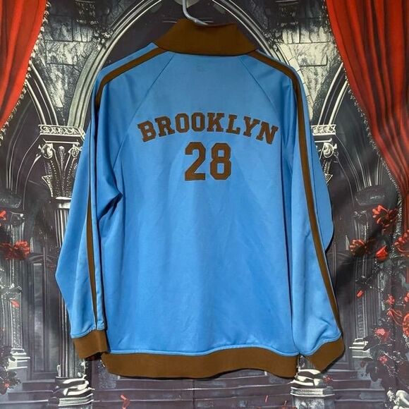 Brooklyn Industries Track Jacket Men's Blue Athletic Trainer Vintage Retro Style - Picture 1 of 6